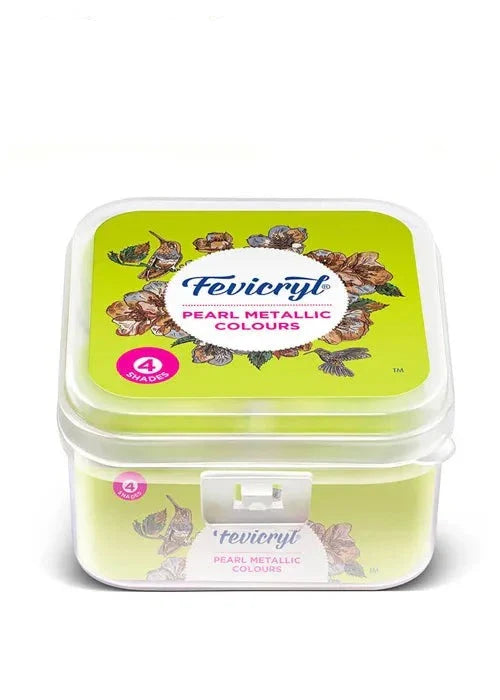 Fevicryl Pearl Metallic color - Set of 4