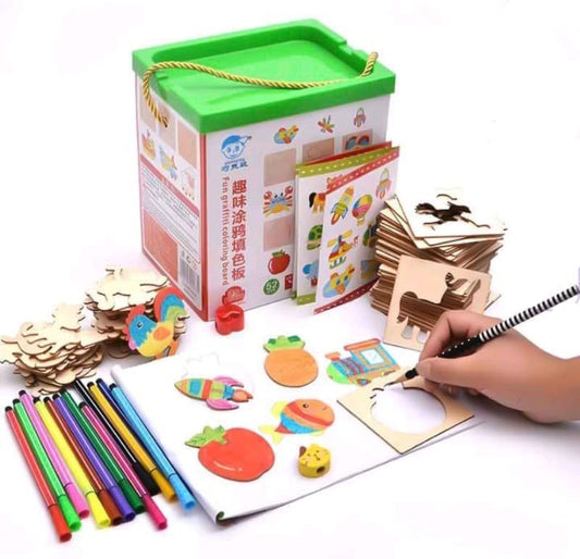 Fifteen hole shape toy box