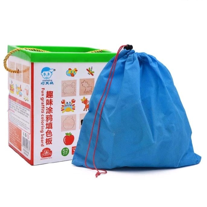 Fifteen hole shape toy box