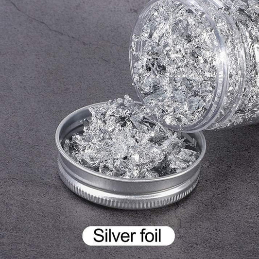 Gliding Flakes Bottle -  Silver