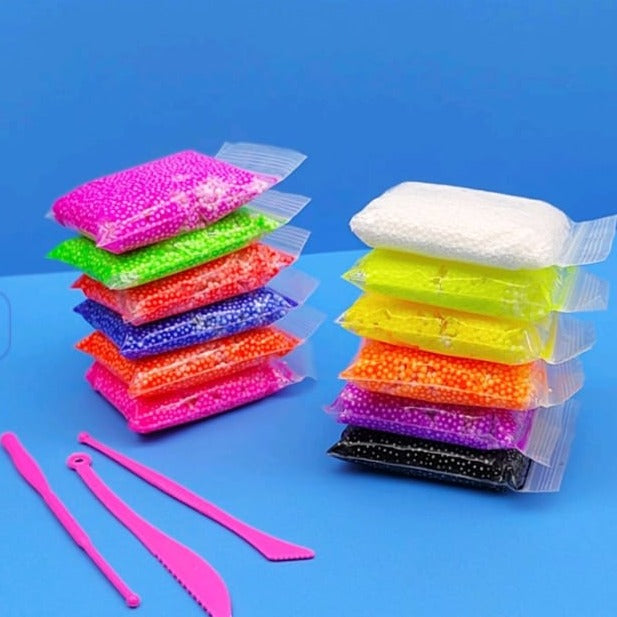 Foam pearl clay - 12pcs