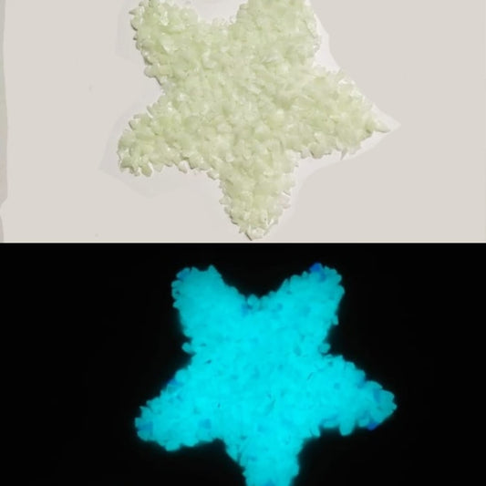 Glow in the Dark Tiny Stones - Sky Blue Reflection - Pack of 20g Bestow Charms