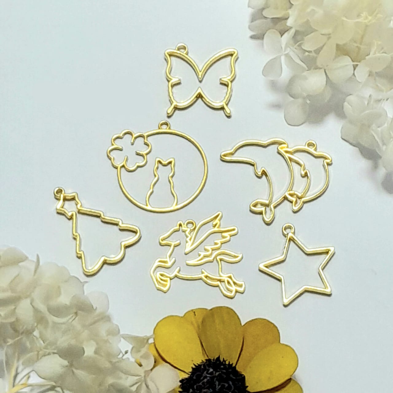 Gold Open Bezel - Set Of 6