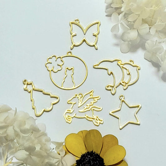 Gold Open Bezel - Set Of 6