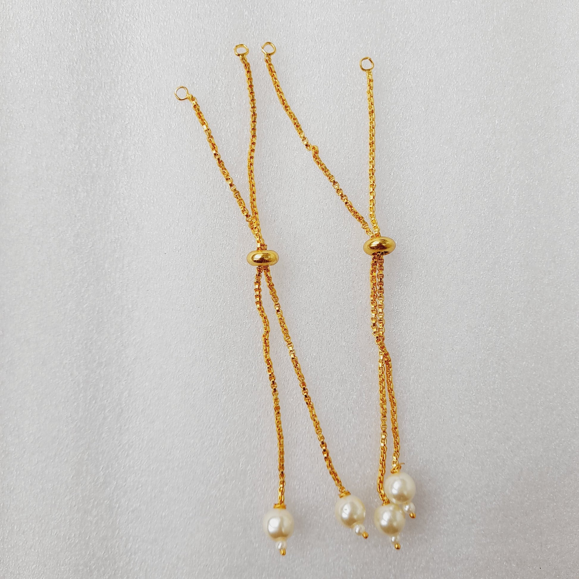 Gold metal braclet back chain - Set Of 2 Bestow Charms