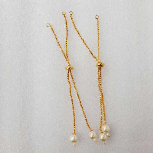 Gold metal braclet back chain - Set Of 2 Bestow Charms