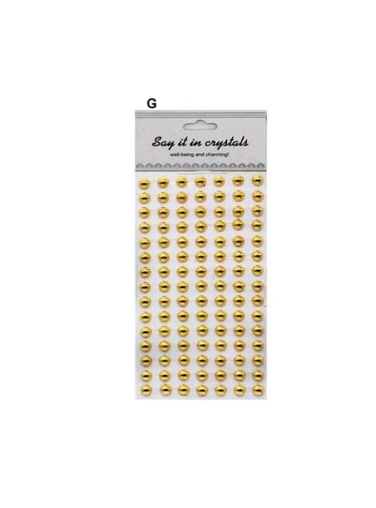 Gold round stickers - 0.3mm