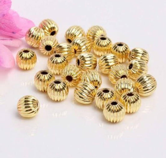 Golden Line Beads 8mm - 20g