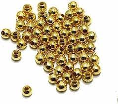 Golden Metal Beads 8mm