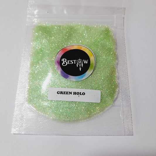 Green Holo Glitter - 20gms | Holographic Glitters Bestow Charms