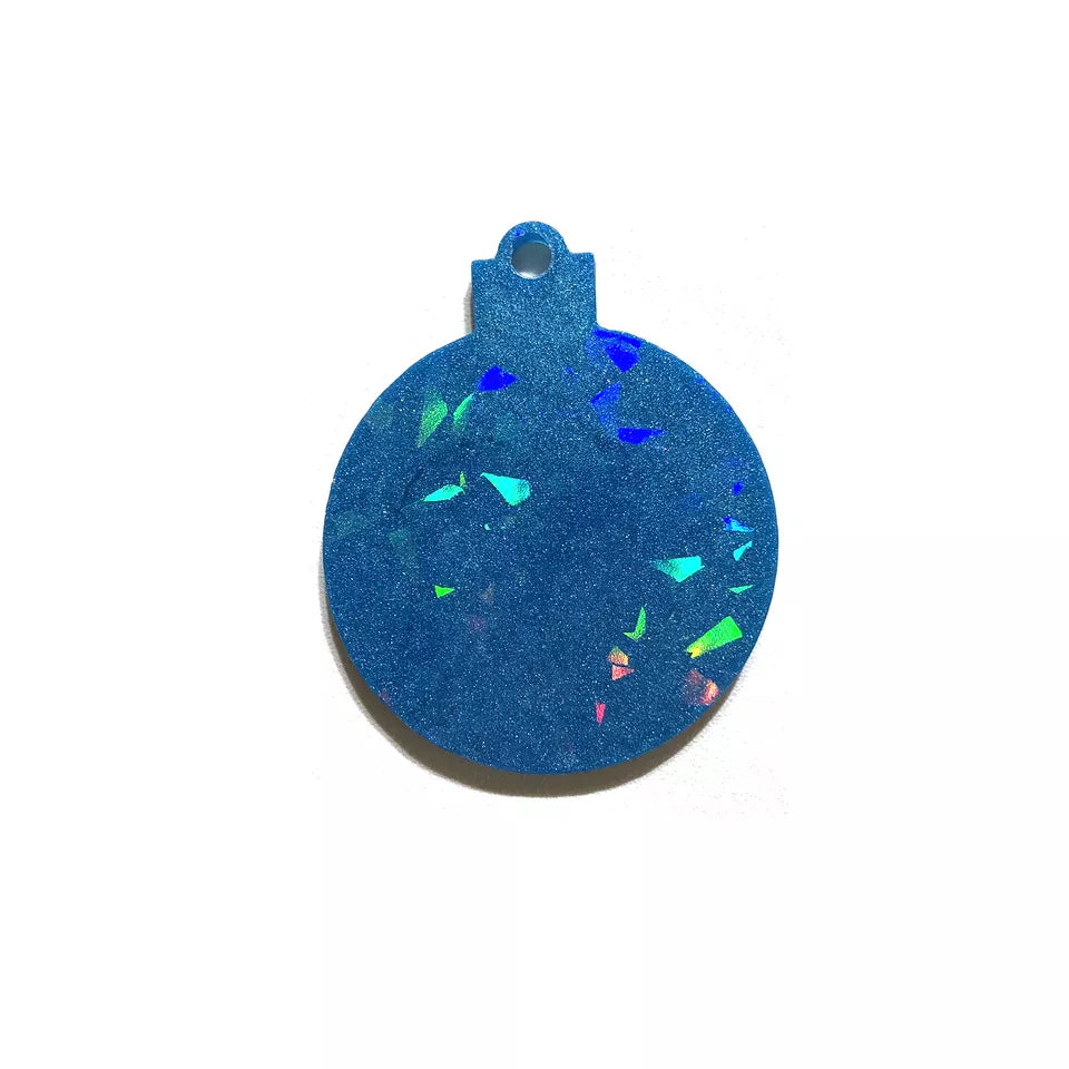 Holographic Christmas Round Hanging Molds Bestow Charms