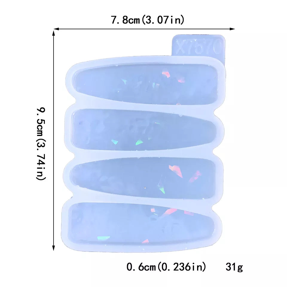 Holographic Hair Clip Molds Bestow Charms