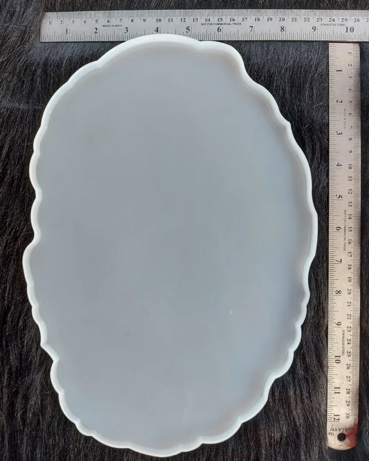 Silicone Oval Geode Tray Mold - 13x9"