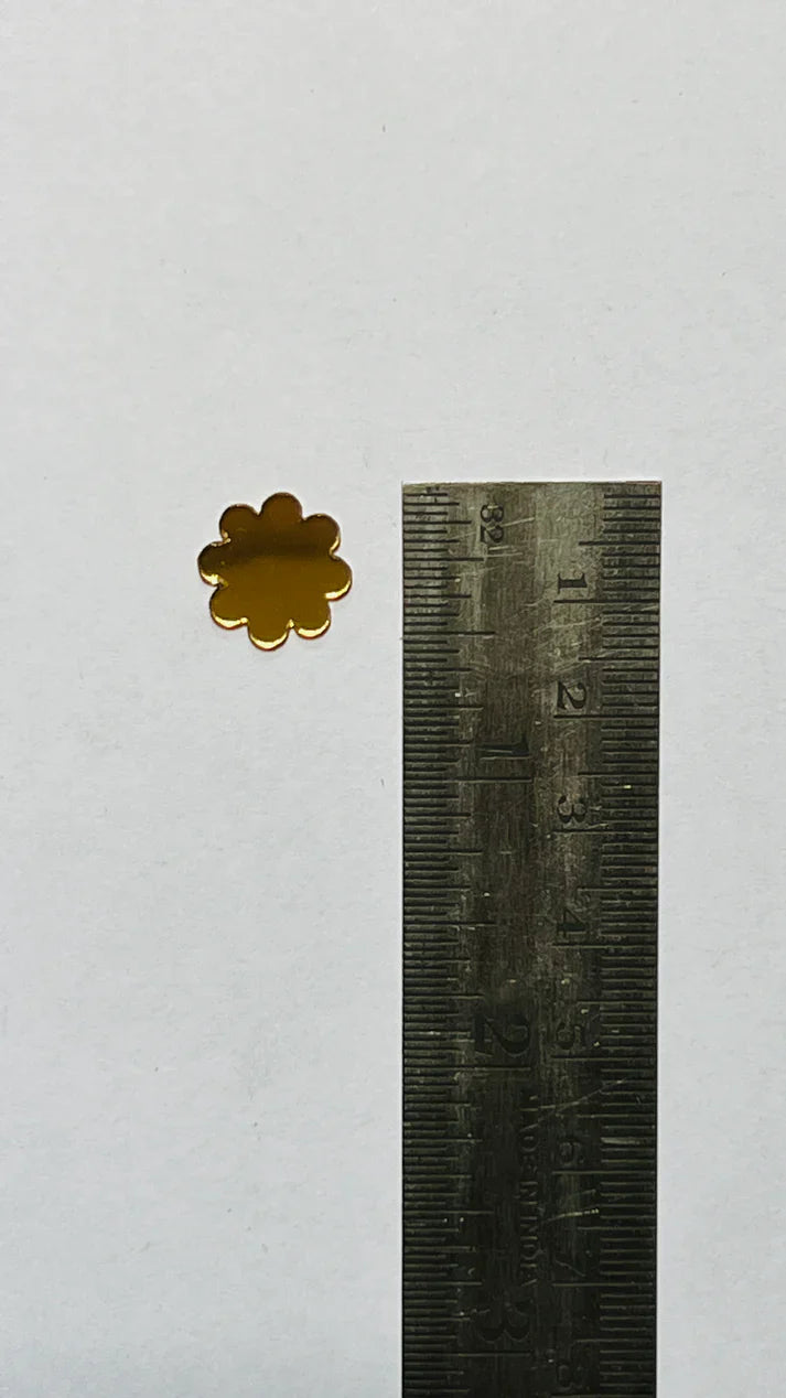 Gold Acrylic Mirror - Flower