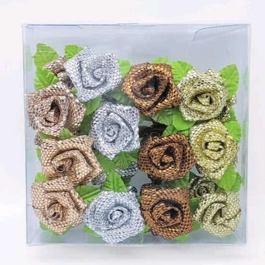 Jari  flowers multi color - 24pcs