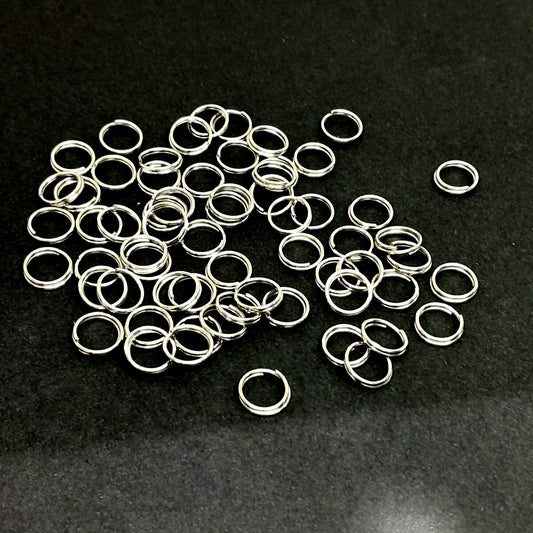 Jump Ring Antique Silver Double 12mm