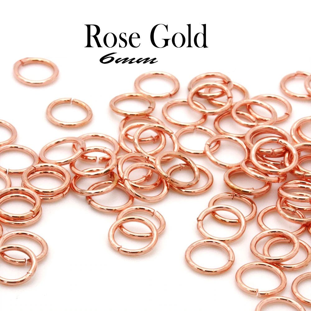 Jump Ring Rose Gold 6mm