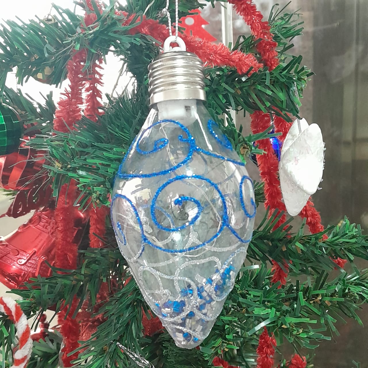 LED Bulb Ornament - 6"