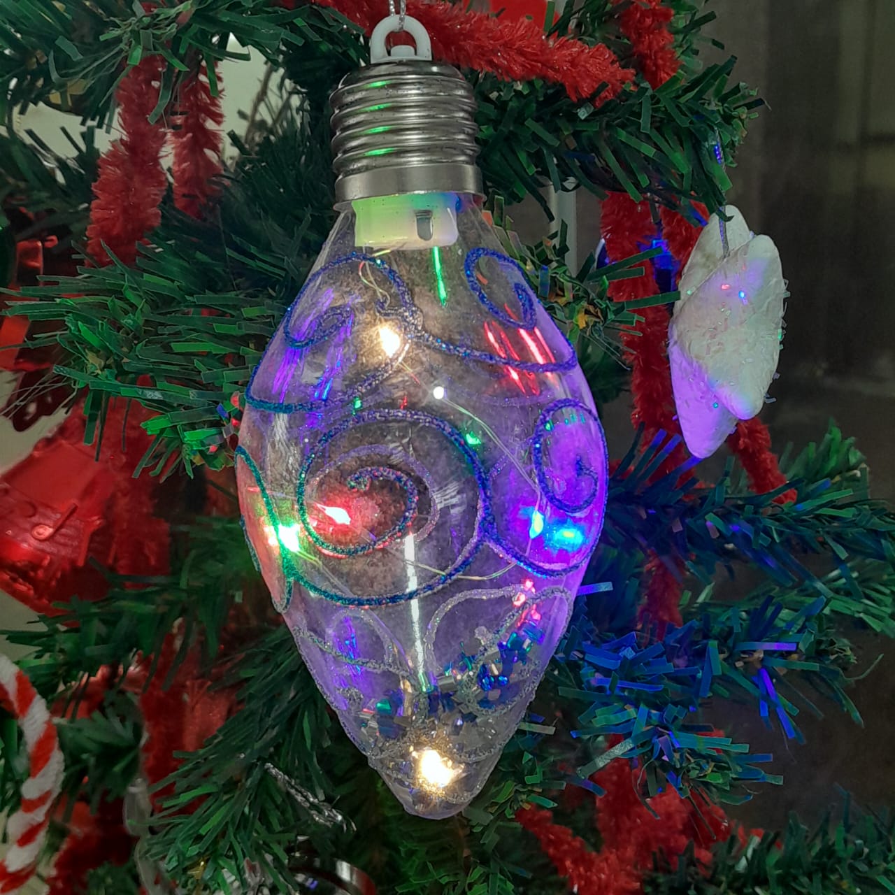 LED Bulb Ornament - 6"