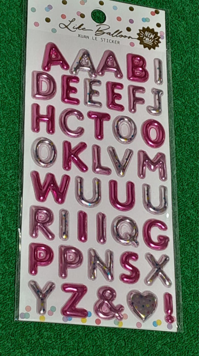 Like Balloon Stickers - Alphabets