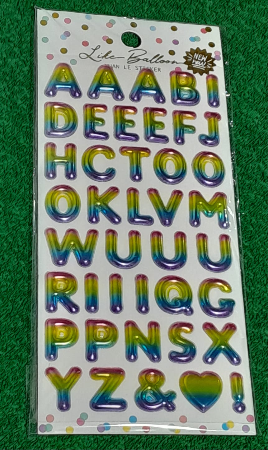 Like Balloon Stickers - Alphabets