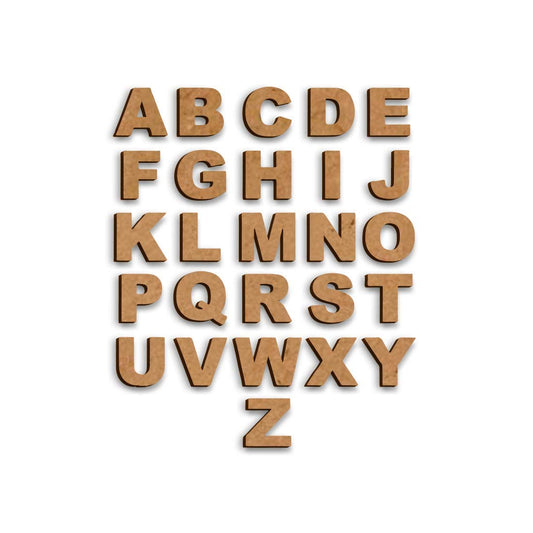 MDF 1" Alphabet  -  3 Sets (approx)