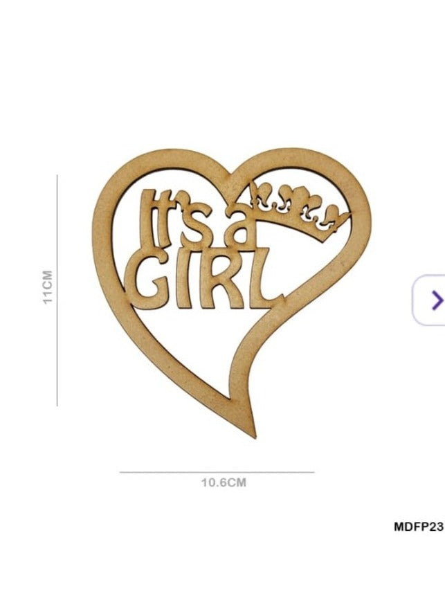 MDF Cut - Baby Announcements