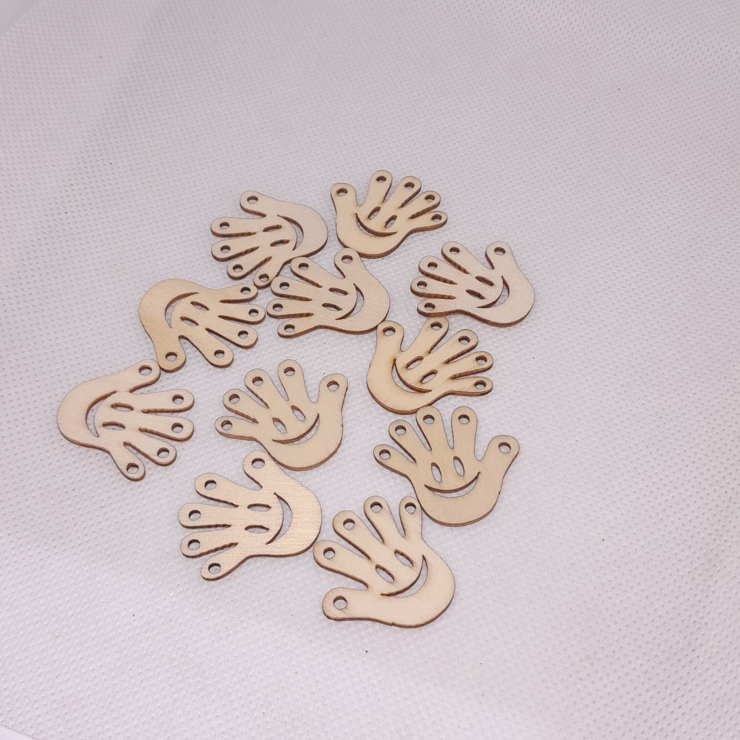 MDF Cut Smiling Hand