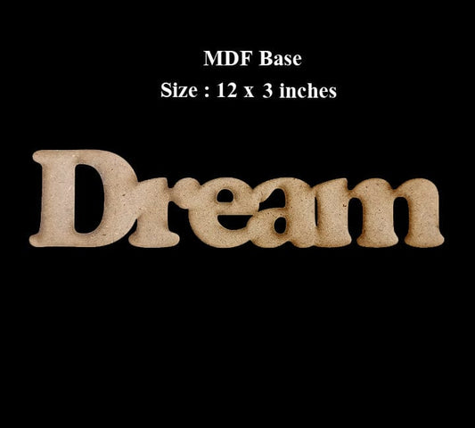MDF Dream Base | MDF Laser Cutout | Ready to Hang Home | for Wall Décor Decal Sticker Bestow Charms