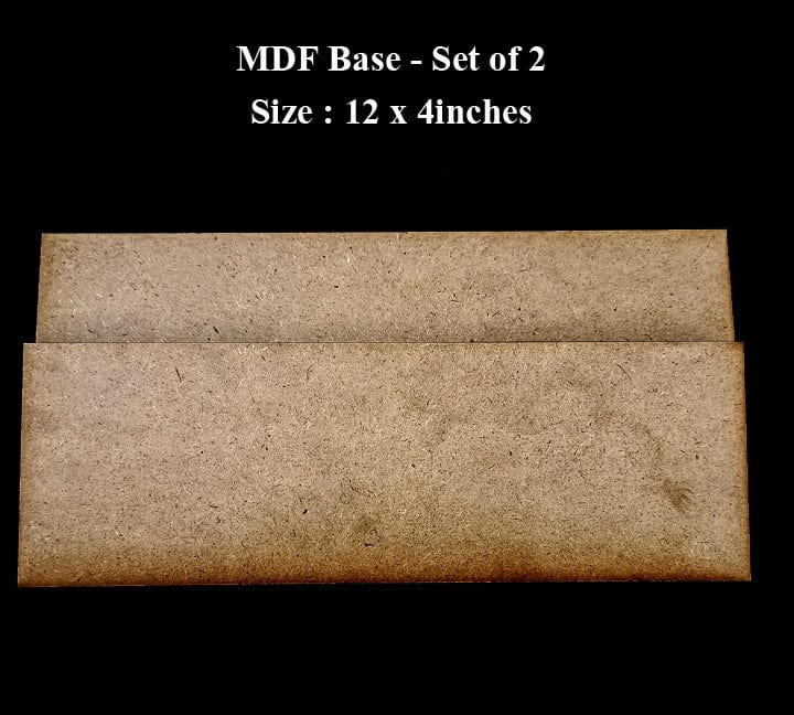 MDF Rectangle Board | Set of 2 MDF Board |  MDF Board Rectangle Sheets for DIY | Home Decor Multipurpose Painting | Decoupage Art and Crafts (Set of 6 MDF Sheets, 5 x 15 x 0.2 Inch, Brown) Bestow Charms