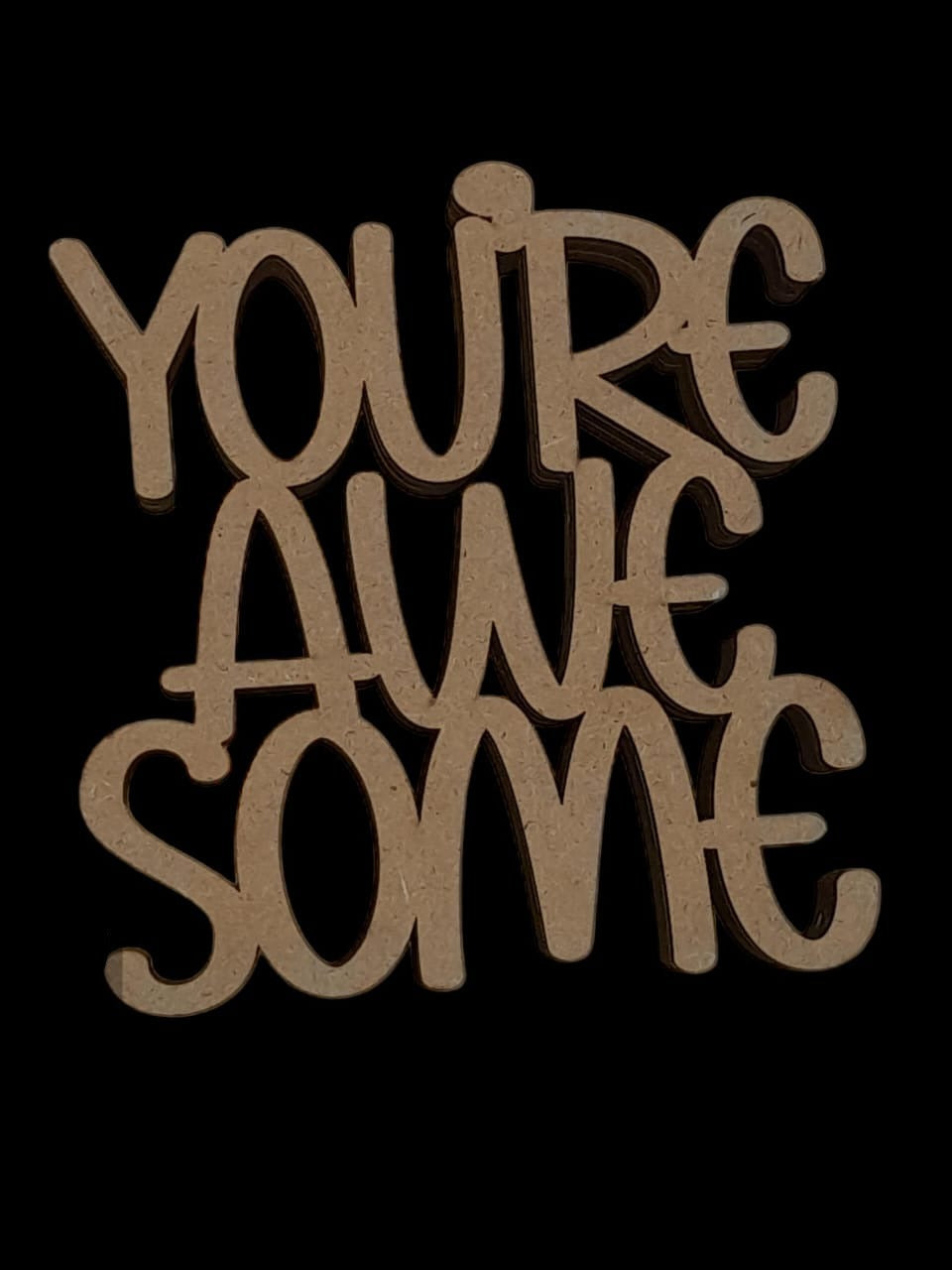 MDF You are awesome - 6.5x4x1"