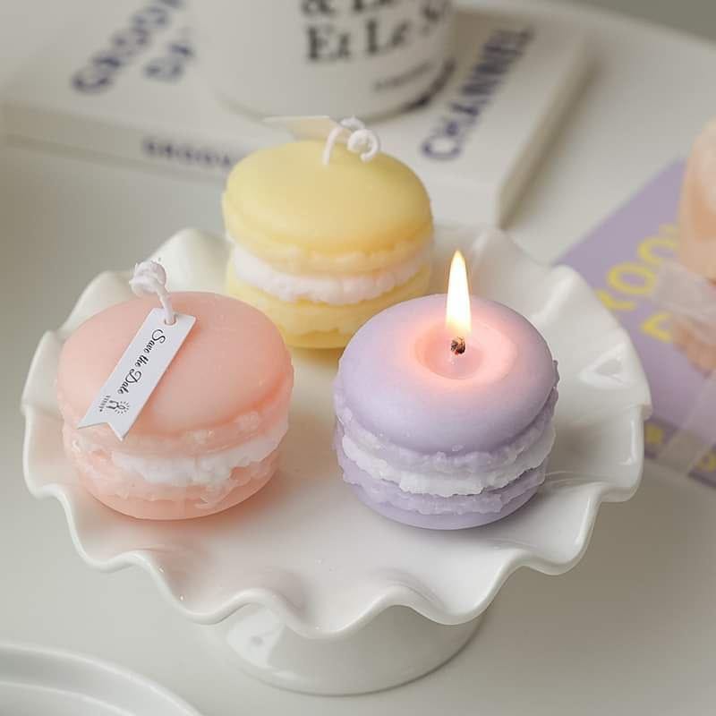 Macroon Candles - set of 6