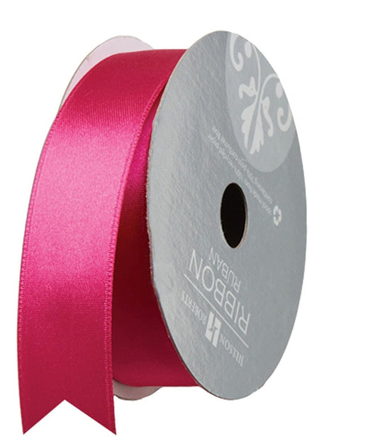 Magenta satin ribbon 1" - 1mtr