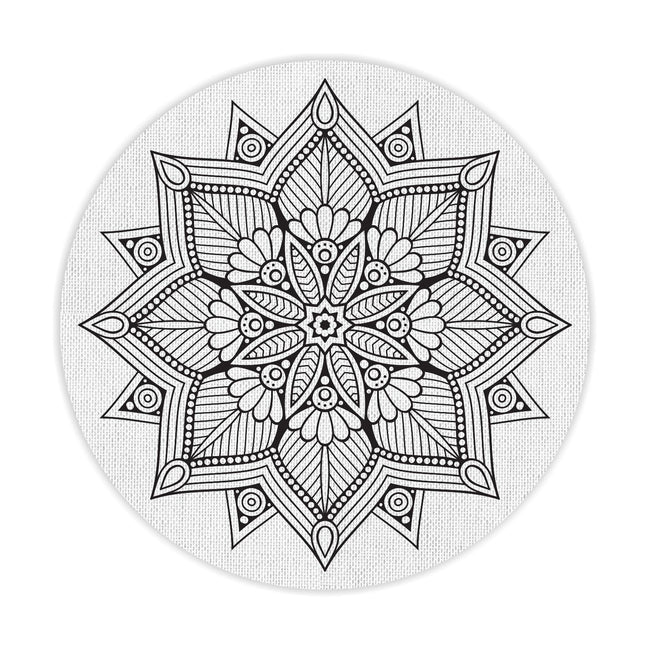 Mandala Canvas for Painting and DIY - 10"