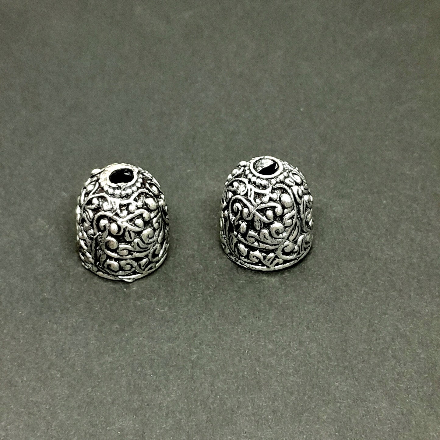 Metal Charm Jhumka ASilver