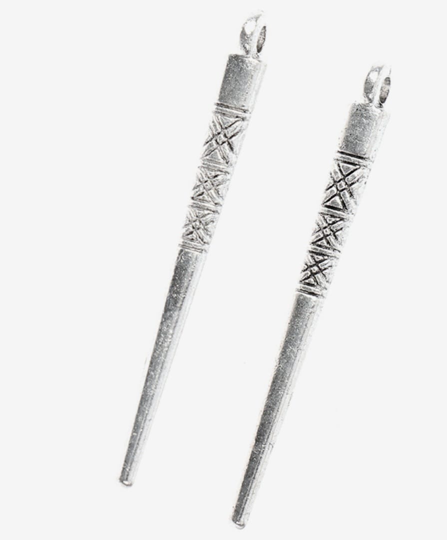 Metal Charm - Silver Dangle