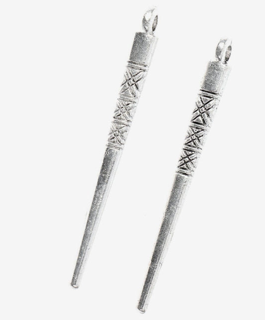 Metal Charm - Silver Dangle