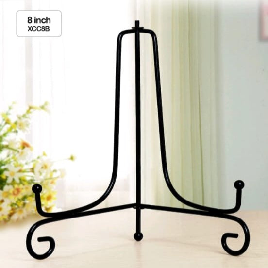 Metal Foldable  Display Stand - Black 9"