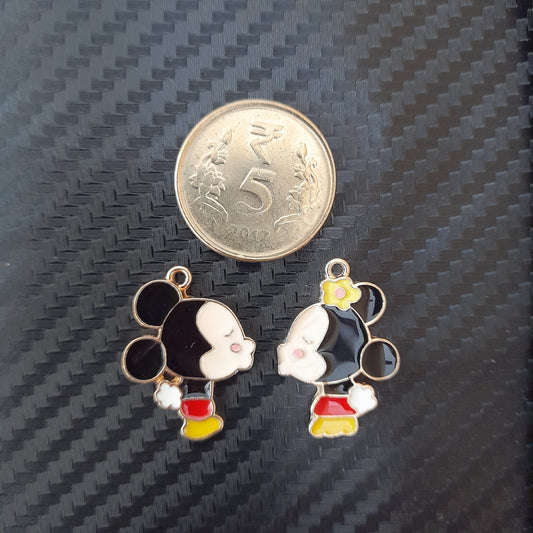 Mickey Mouse Metal Charms - Set Of 2 Bestow Charms