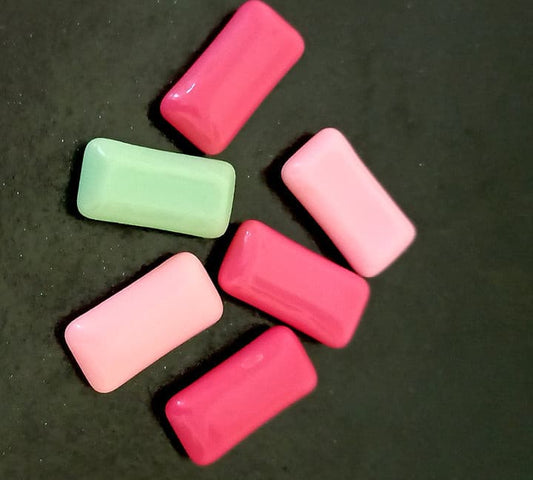 Miniature Gums | Set of 3 Mixed Gums | Set of 3 Colors Fake Candy Sugar Colorful Clay Bubblegum Bestow Charms