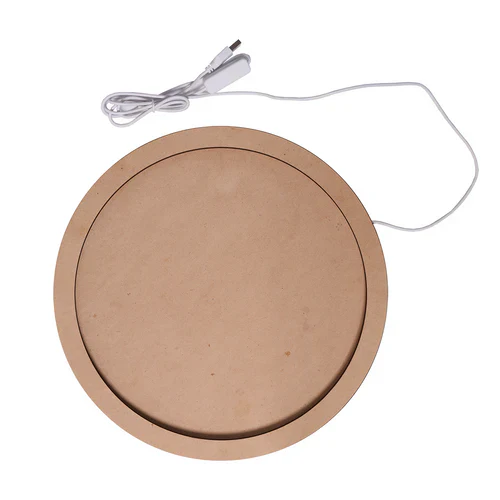 Lumi Moon - Light Round MDF Base - 12"