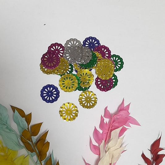 Multicolor Flower Sequence - 1"(approx) - 10g