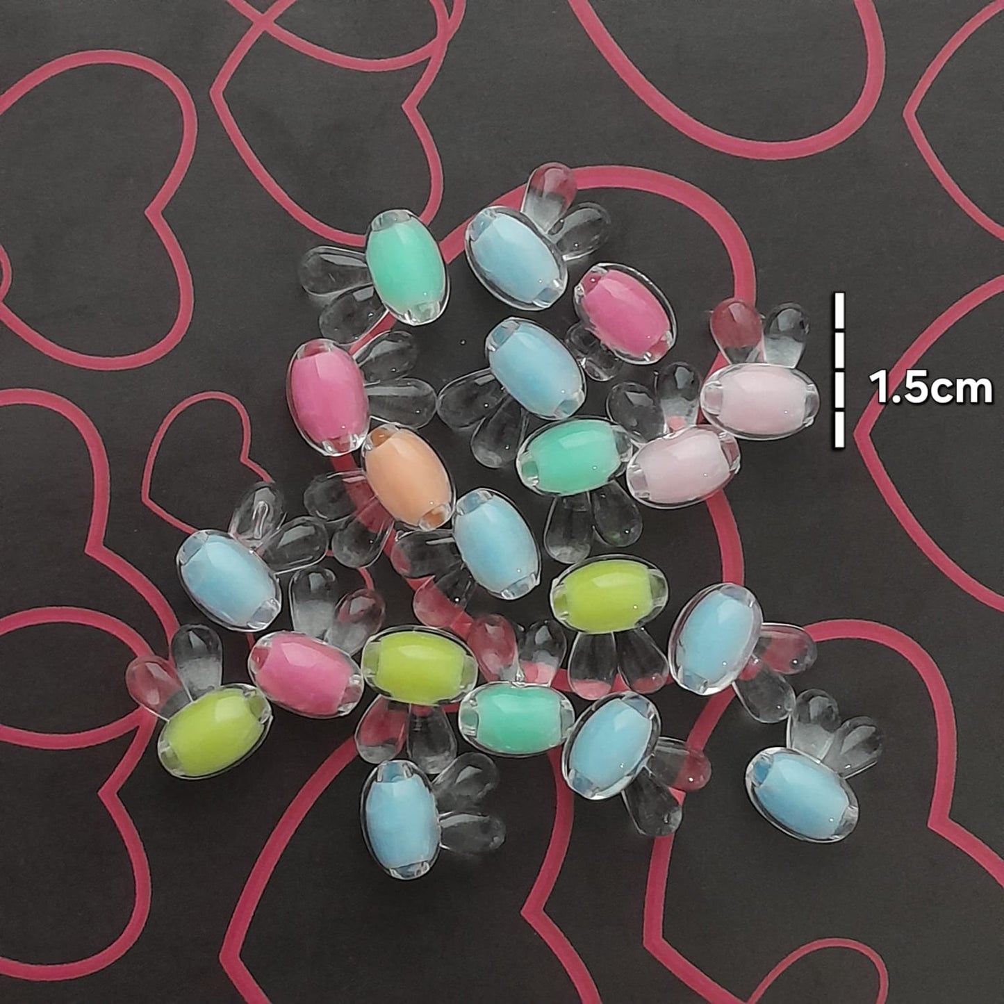Pastel Color Double Layer Beads