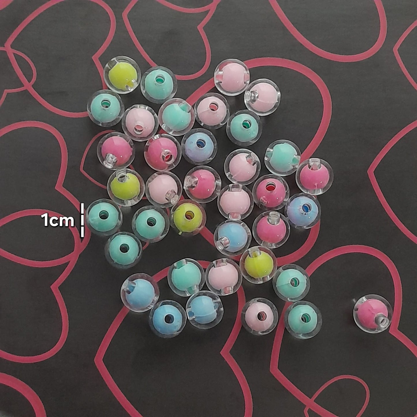 Pastel Color Double Layer Beads