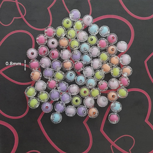 Pastel Color Double Layer Beads