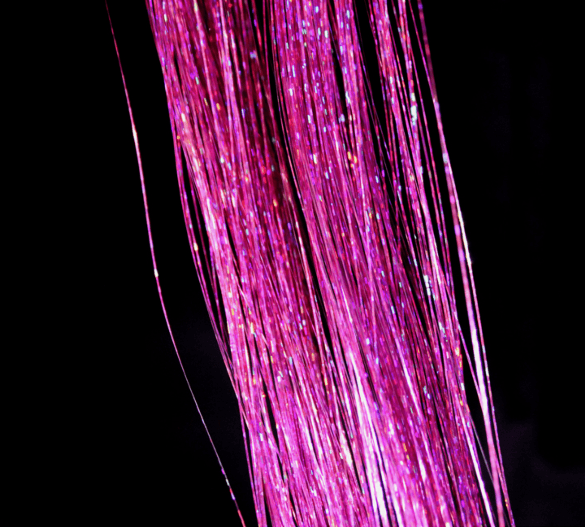 Pink Tinsel | Glittering Holographic Effects Pink Tinsel Bestow Charms