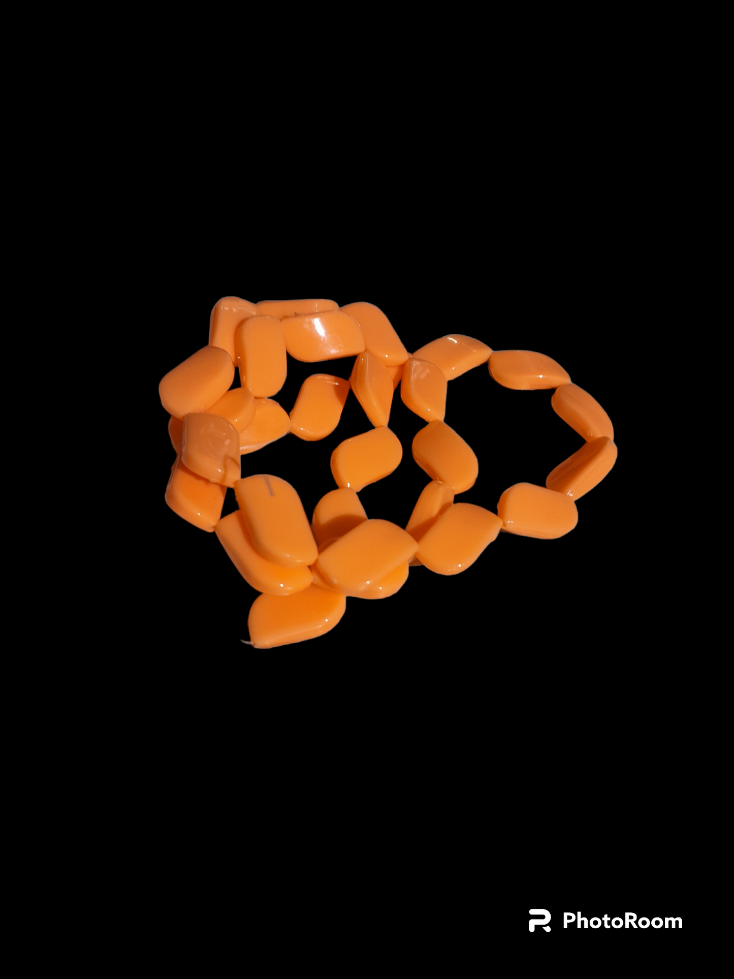 Plastic Beads | Flat Twisted Diamond