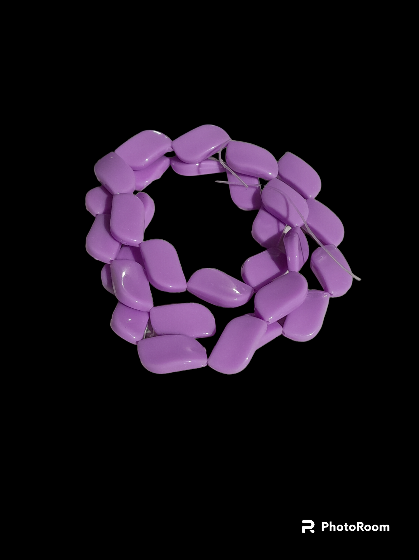 Plastic Beads | Flat Twisted Diamond