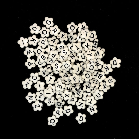 Plastic Beads | Flower | Letters 10g