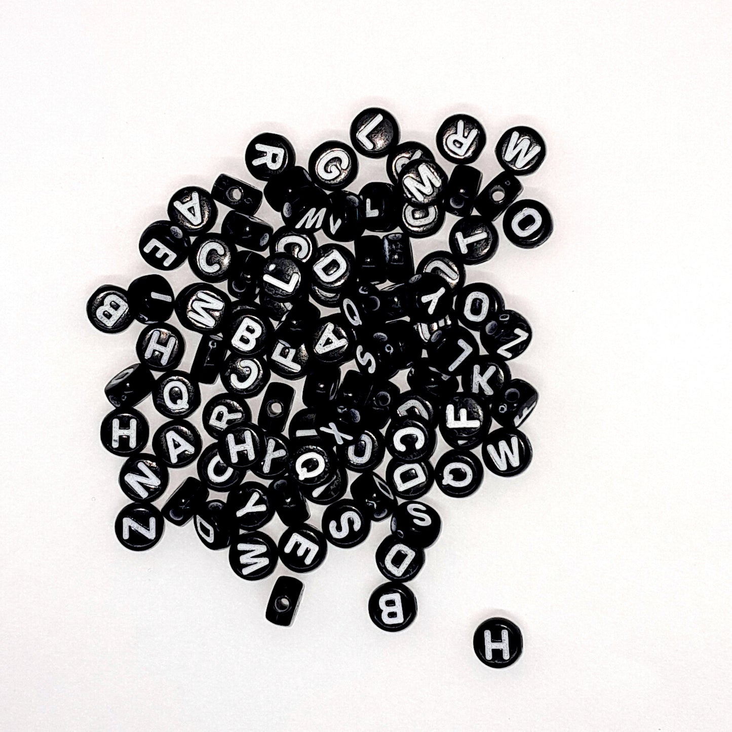 Plastic Beads | Round Flat | Alpha 10g